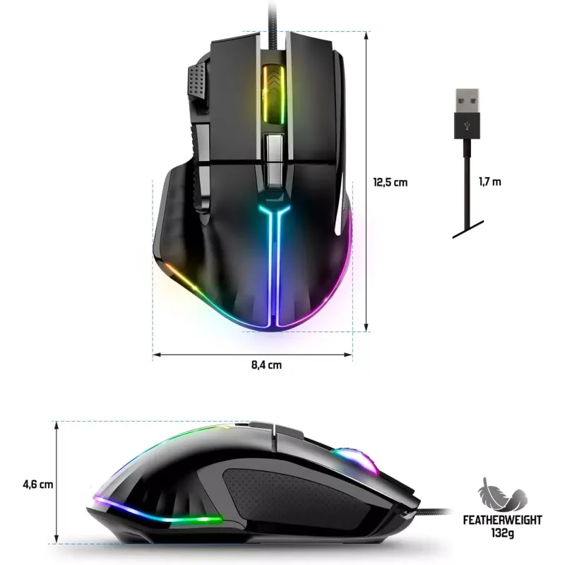 SOURIS GAMING SPIRIT OF GAMER PRO-M5 RGB