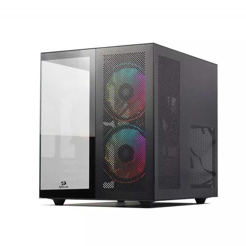 BOÎTIER GAMER REDRAGON PAGOS 2 GC-580 M-ATX 3 FAN ARGB NOIR