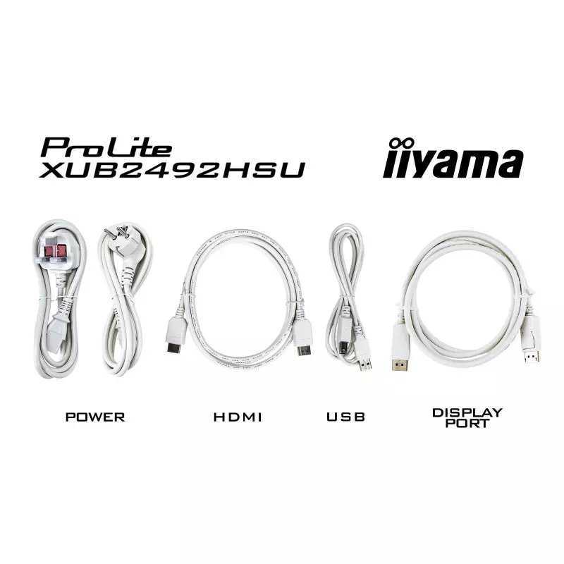 ÉCRAN IIYAMA PROLITE XUB2492HSU-W6 24" IPS FULL HD 100 HZ BLANC