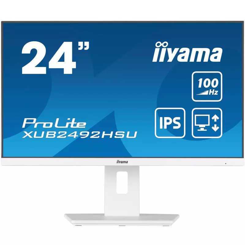 ÉCRAN IIYAMA PROLITE XUB2492HSU-W6 24" IPS FULL HD 100 HZ BLANC