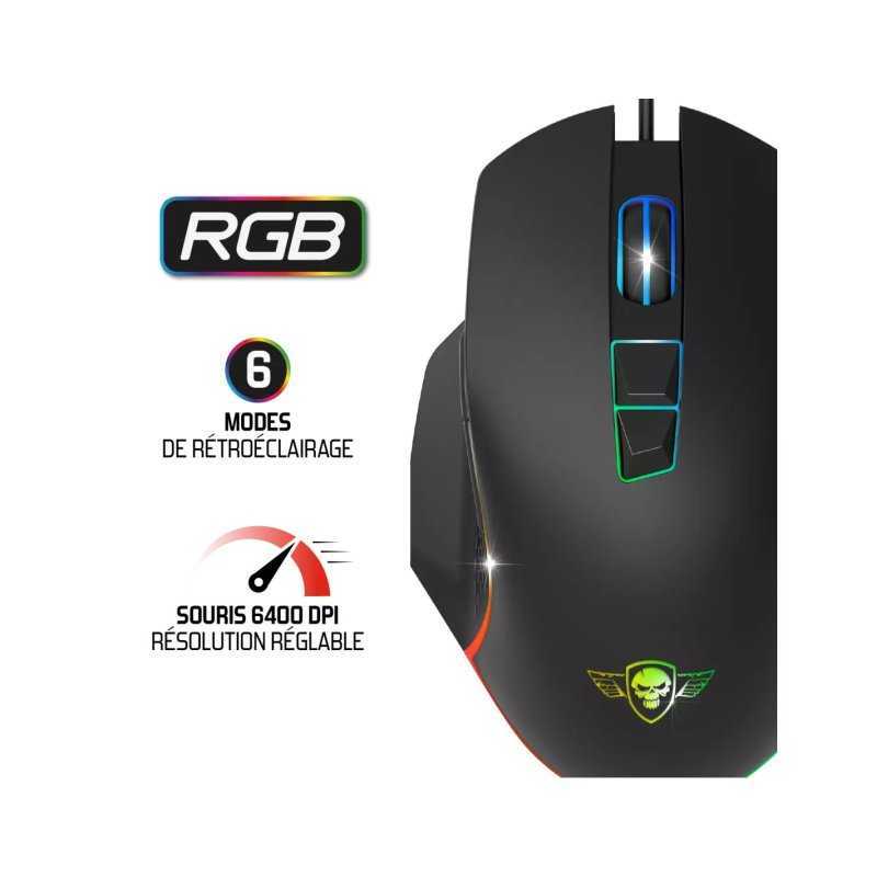 PACK GAMING SPIRIT OF GAMER 3EN1: CLAVIER + SOURIS + TAPIS