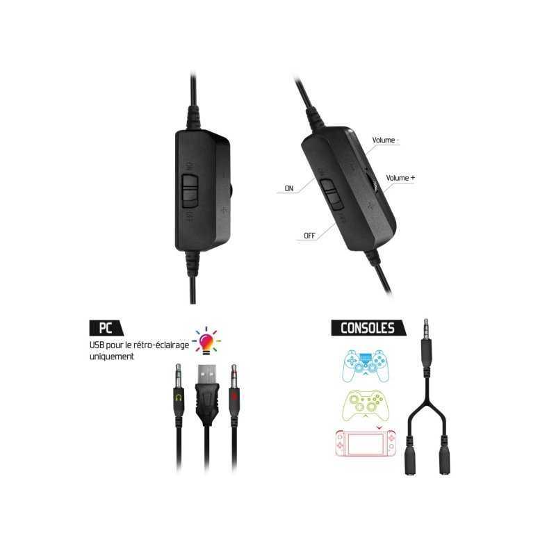 PACK GAMING SPIRIT OF GAMER 3EN1: CLAVIER + SOURIS + TAPIS