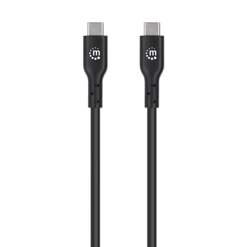 CABLE USB-C VERS USB-C MANHATTAN 2 M HAUT DEBIT - NOIR