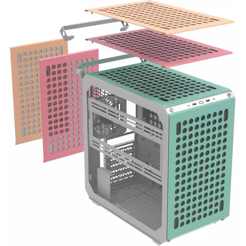 PC DE BUREAU GAMER QUBE MACARON I5 12400F 16GO 512SSD 3050 2X OC 8GB