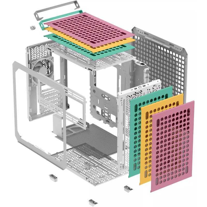 PC DE BUREAU GAMER QUBE MACARON I5 12400F 16GO 512SSD 3050 2X OC 8GB