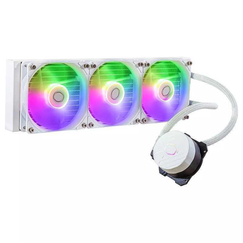 KIT DE WATERCOOLING POUR PROCESSEUR COOLER MASTER MASTERLIQUID 360L CORE ARVB BLANC