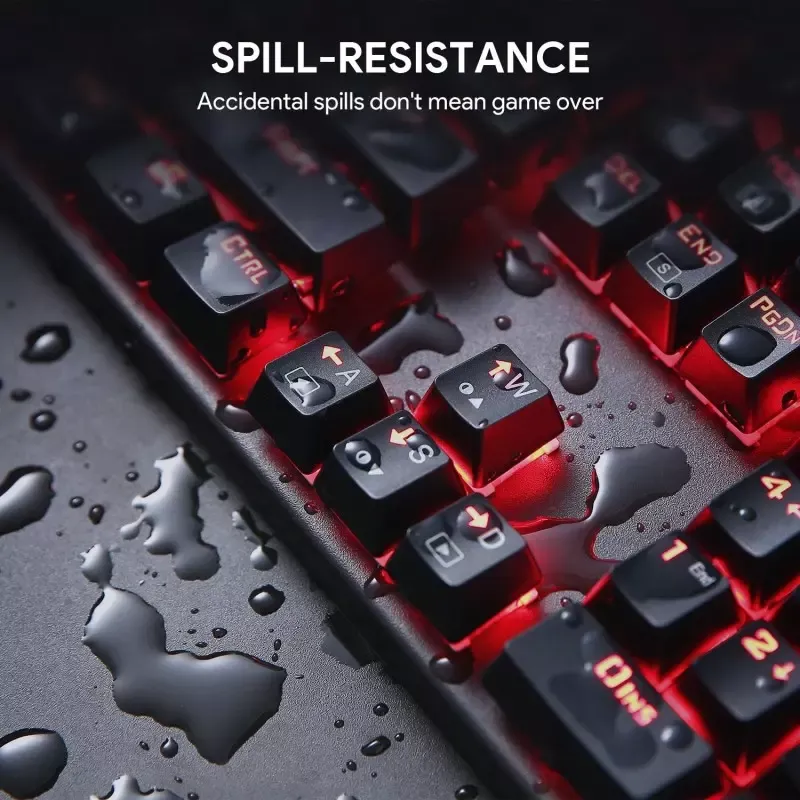 CLAVIER MECANIQUE RETROECLAIRE AUKEY KM-G6 104 KEYS