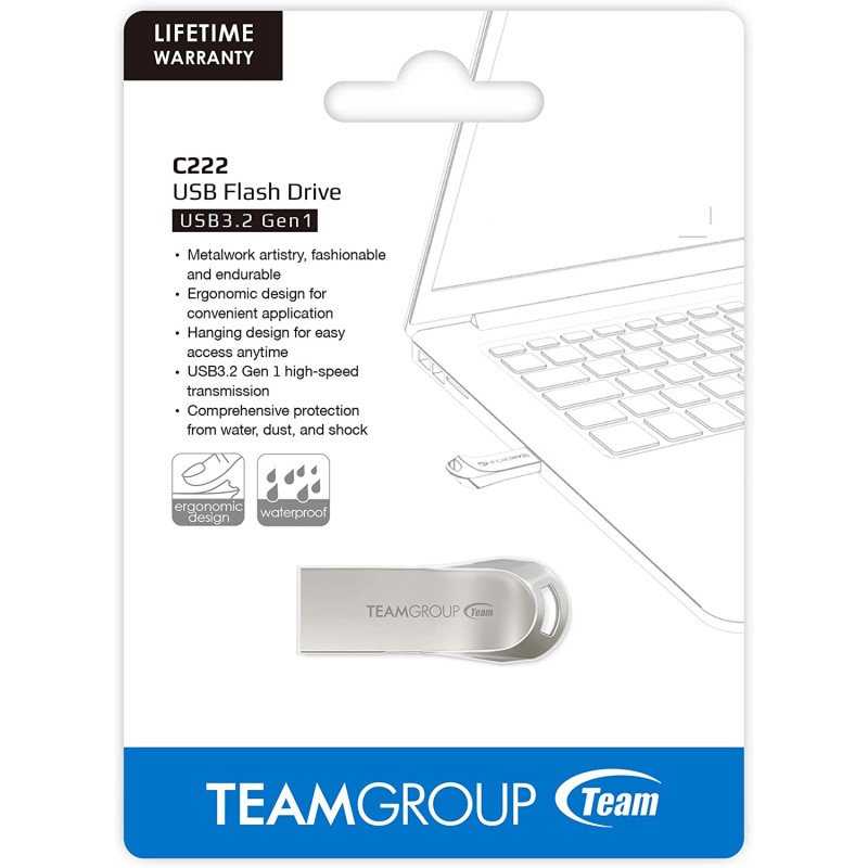 Clé USB TeamGroup C222 / 32 Go / USB 3.2