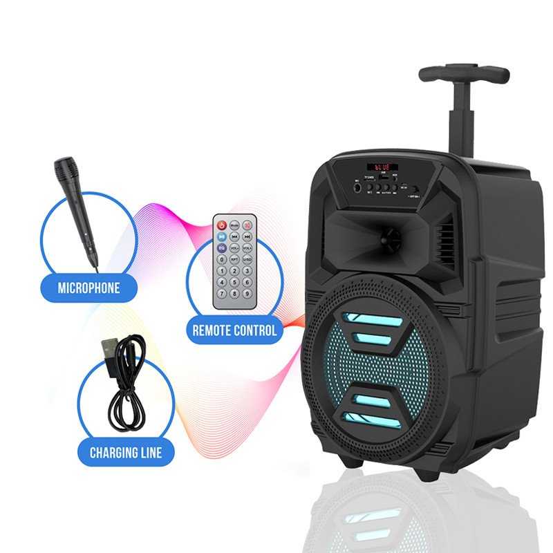 HAUT PARLEUR BLUETOOTH ZQS-6111 AVEC MICROPHONE NOIR