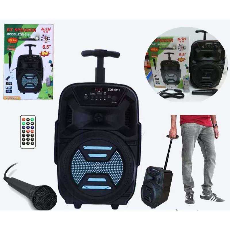 HAUT PARLEUR BLUETOOTH ZQS-6111 AVEC MICROPHONE NOIR