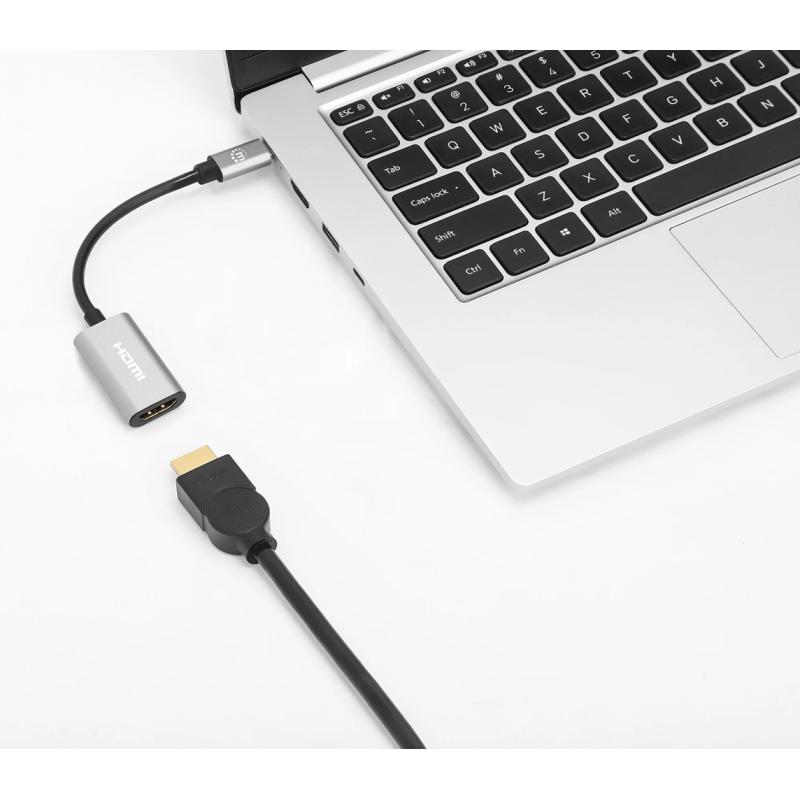 CONVERTISSEUR MANHATTAN USB-C VERS HDMI 4K A 60 HZ / GRIS