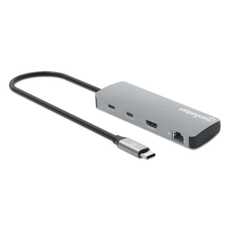 HUB MANHATTAN MULTIPORT USB-C PD 9-EN-1 A HDMI 4K