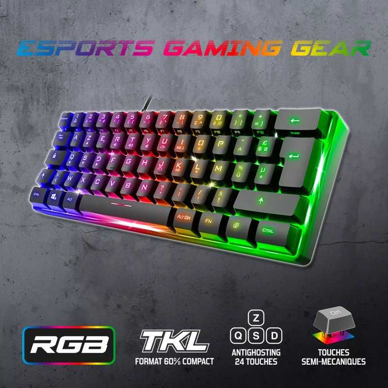 CLAVIER GAMER MECANIQUE SPIRIT OF GAMER PRO-K2 ARTIC CLA-PK2BK