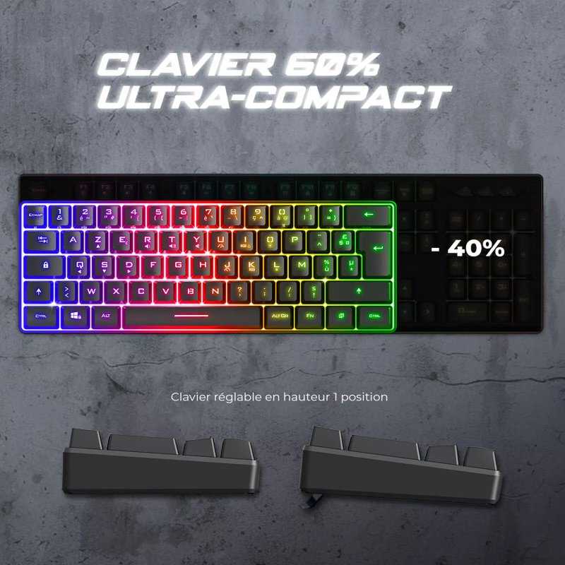 CLAVIER GAMER MECANIQUE SPIRIT OF GAMER PRO-K2 ARTIC CLA-PK2BK
