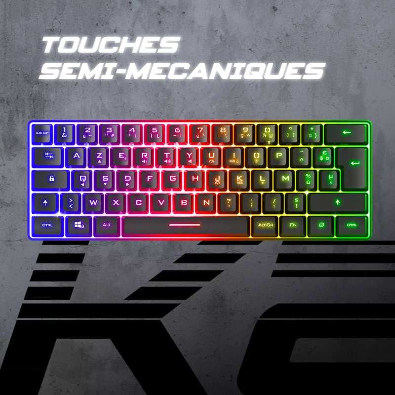 CLAVIER GAMER MECANIQUE SPIRIT OF GAMER PRO-K2 ARTIC CLA-PK2BK