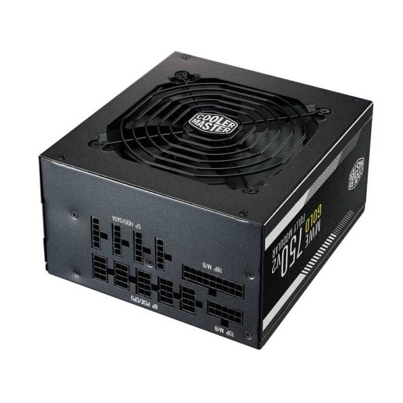 BLOC D'ALIMENTATION COOLER MASTER MWE-750W GOLD V2 FULL MODULAR