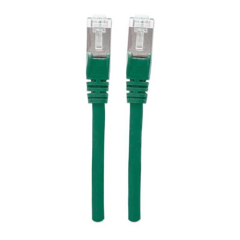 CABLE RESEAU INTELLINET CAT6A S/FTP RJ45 1M - VERT