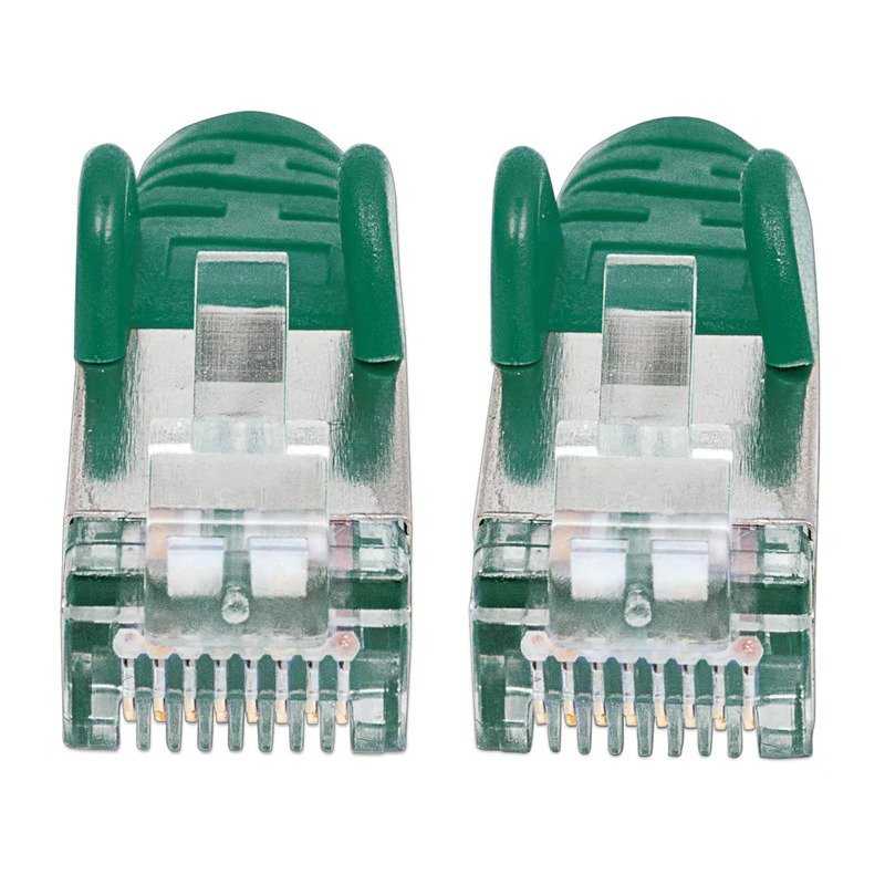 CABLE RESEAU INTELLINET CAT6A S/FTP RJ45 1M - VERT