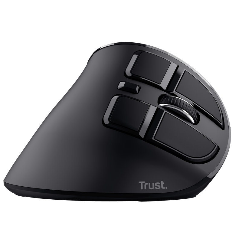 SOURIS SANS FIL TRUST VOXX ERGONOMIQUE RECHARGEABLE AVEC AFFICHAGE - NOIR