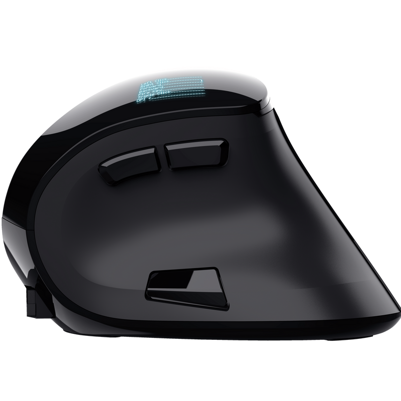 SOURIS SANS FIL TRUST VOXX ERGONOMIQUE RECHARGEABLE AVEC AFFICHAGE - NOIR