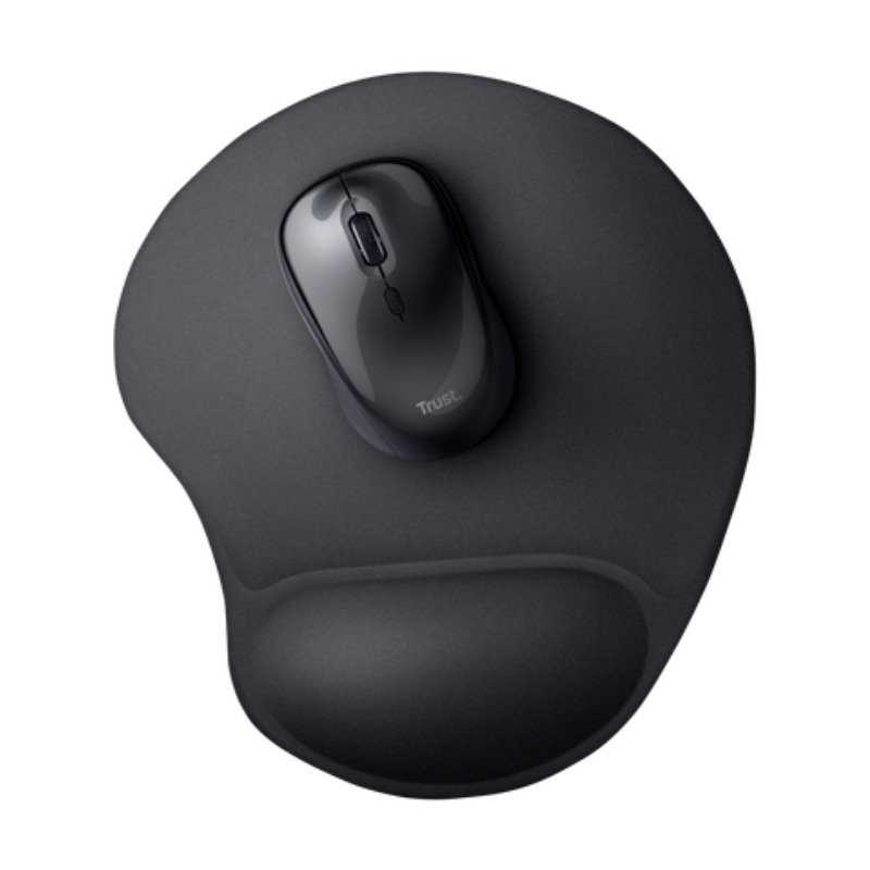 TAPIS DE SOURIS TRUST BIGFOOT AVEC REPOSE-POIGNET SMALL - NOIR