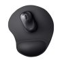 TAPIS DE SOURIS TRUST BIGFOOT AVEC REPOSE-POIGNET SMALL - NOIR