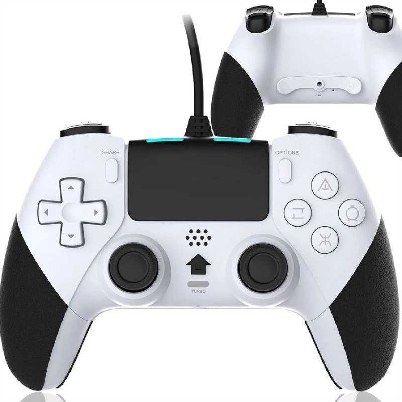 MANETTE FILAIRE T29 POUR PLAYSTATION 4 - BLANC