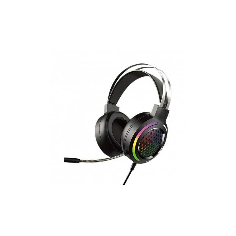 CASQUE GAMER YOOKIE GM03 AVEC ÉCLAIRAGE RGB - NOIR