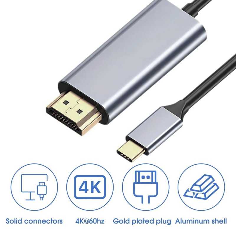 CABLE ADAPTATEUR USB-C VERS HDMI 4K*2K - 2 METRES
