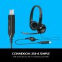 CASQUE-MICRO USB LOGITECH H390 - NOIR