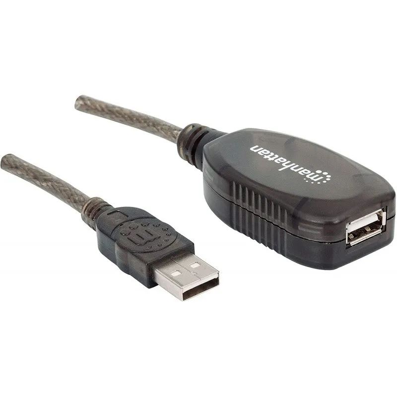 RALLONGE USB 2.0 A-A 20M M/F NOIR