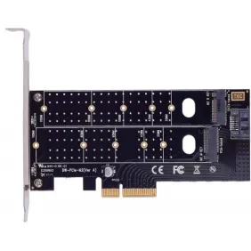 CARTE PCI-E M.2 NVME+NGFF M.2 SSD