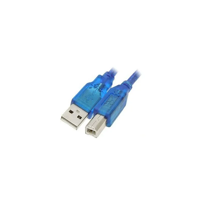 Câble d'imprimante USB, v3.0, bleu, type A vers B mâle, 1.5M