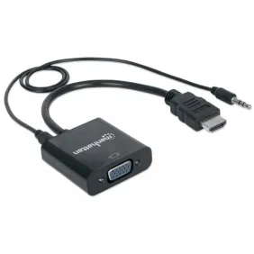 CONVERTISSEUR HDMI VERS VGA AVEC AUDIO /NOIR