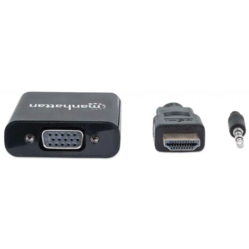 CONVERTISSEUR HDMI VERS VGA AVEC AUDIO /NOIR