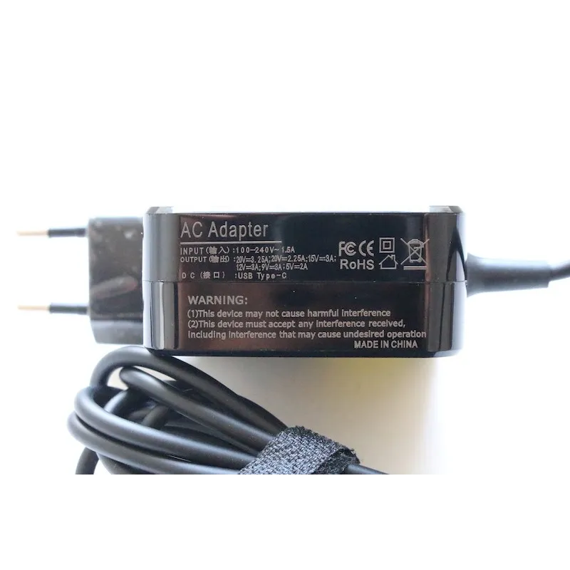 CHARGEUR ADAPTABLE LENOVO TYPE-C 45W 20V 2.25A