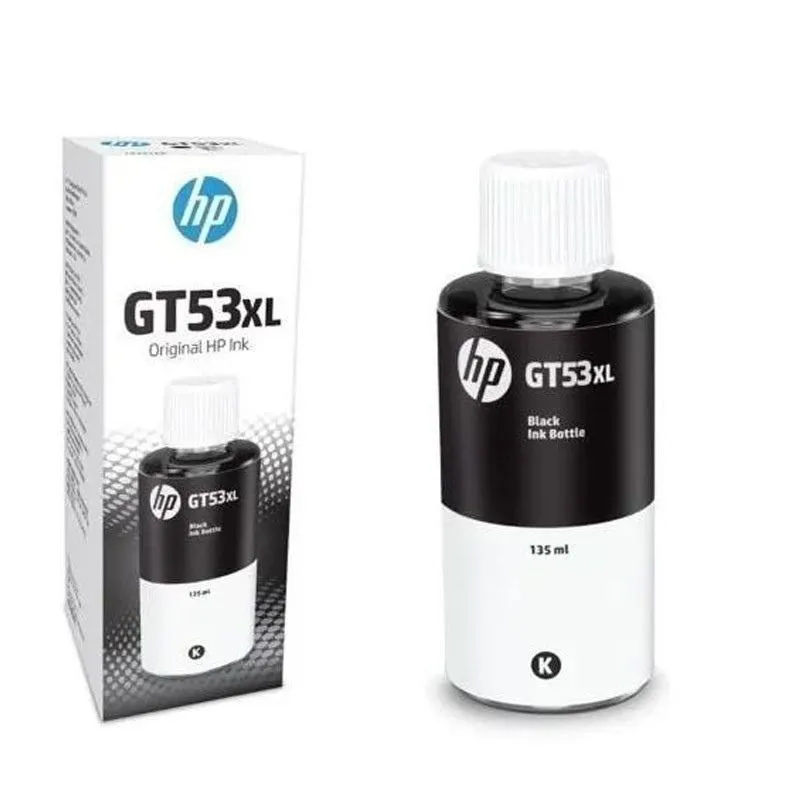 BOUTEILLE D'ENCRE ORIGINAL AUTHENTIQUE HP GT53XL 135 ML - NOIR