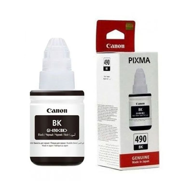 BOUTEILLE D'ENCRE ORIGINAL CANON GI 490BK - NOIR