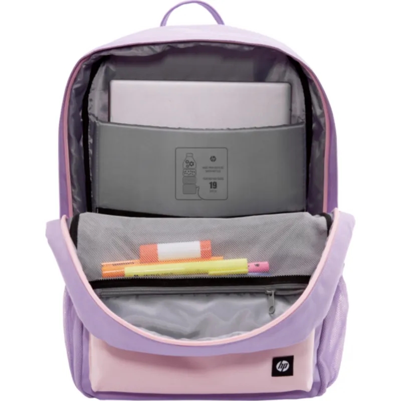 SAC À DOS HP CAMPUS LAVANDE POUR PC PORTABLE 15.6" 17 LITRES VIOLET