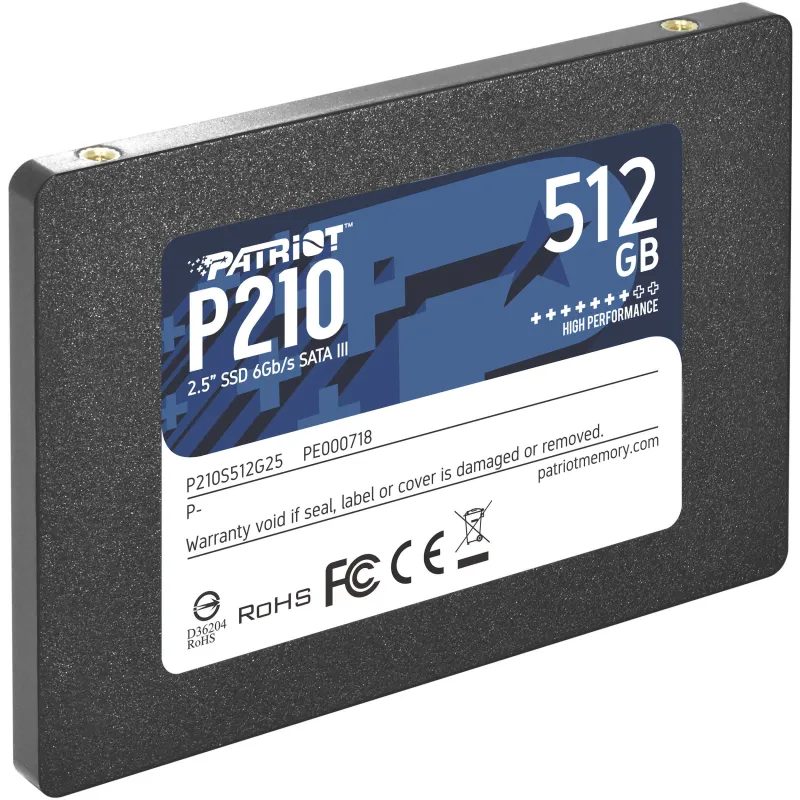 DISQUE DUR INTERNE SSD PATRIOT P220 2.5 SATA III / 512 GO