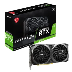 CARTE GRAPHIQUE GAMER MSI GEFORCE RTX 3050 VENTUS 2X XS 8G OC
