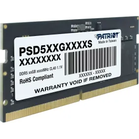 BARETTE MÉMOIRE PATRIOT SIGNATURE LINE SODIMM DDR5 CL40 16 GO 4800MHZ