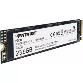 DISQUE DUR SSD M.2 2280 PCIE PATRIOT P300 256 GO
